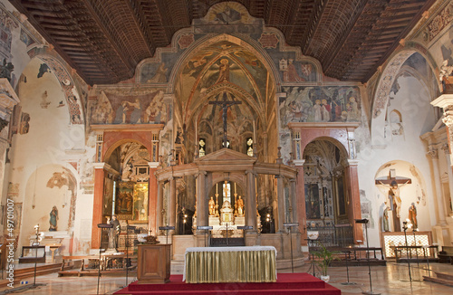 Verona - Interior of church San Fermo Maggiore