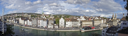 Zurich cityscape panorama