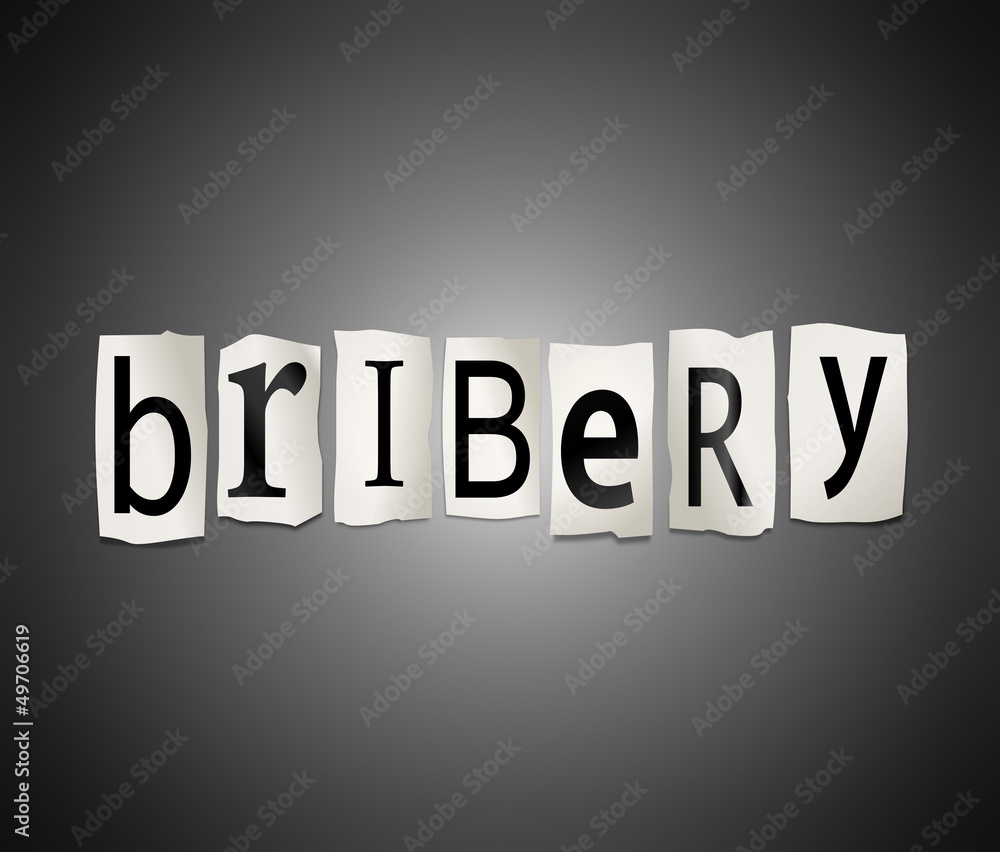 Fototapeta premium Bribery concept.