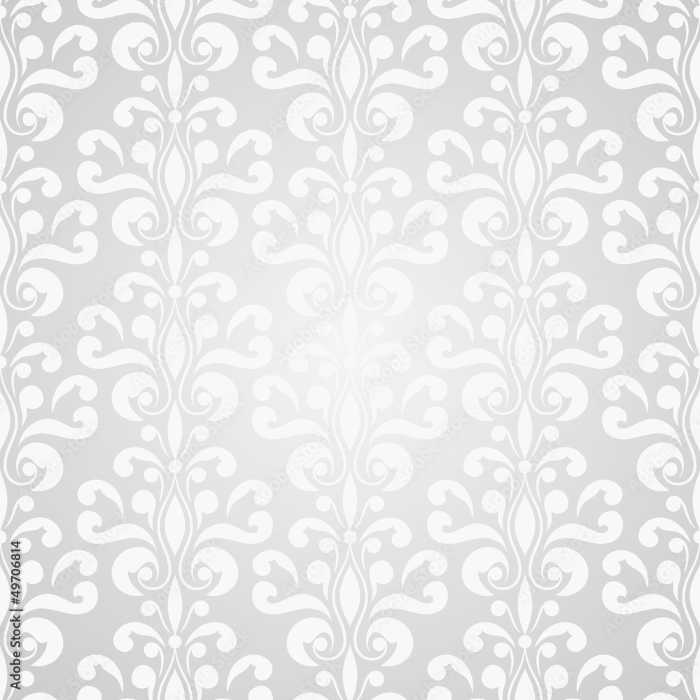 Vector Seamless Floral Wallpaper Pattern Vector Seamless Floral Wallpaper Pattern
