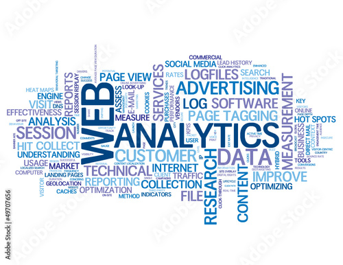 WEB ANALYTICS Tag Cloud (internet data advertising marketing)