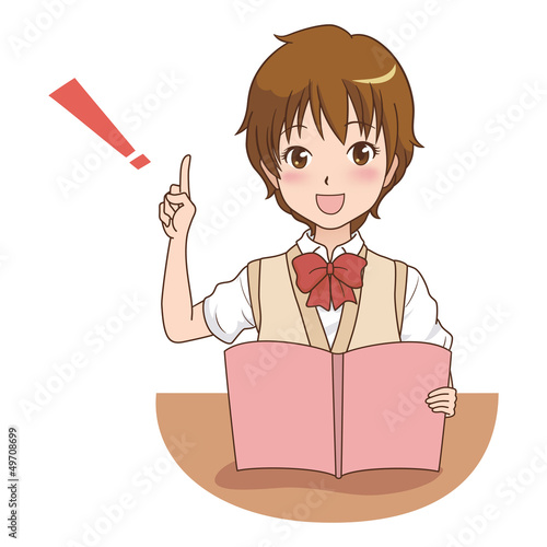 女の子/本