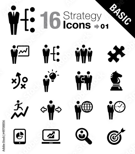 Basic -  Business strategy and management icons