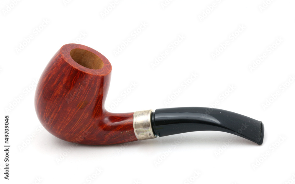 Tobacco pipe isolated on white Stock Photo Adobe Stock