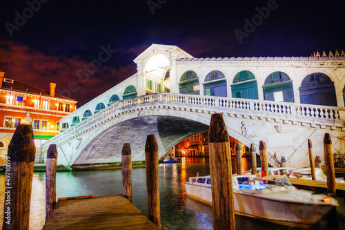 Rialto Bridge (Ponte Di Rialto) in Venice, Italy