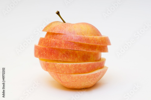 Red sliced apple