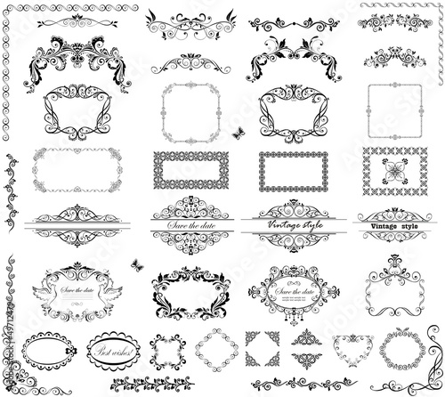 Vintage frames and headers