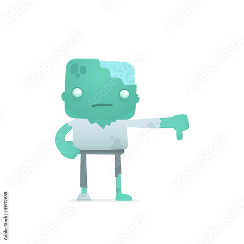 funny cartoon zombie
