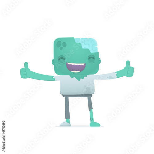 funny cartoon zombie
