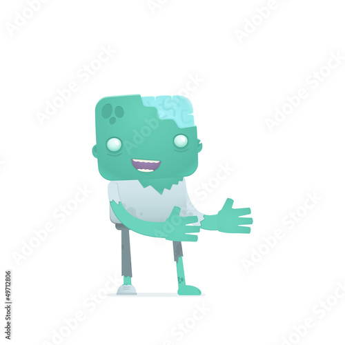 funny cartoon zombie