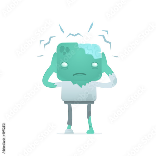 funny cartoon zombie