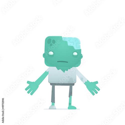 funny cartoon zombie