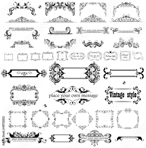 Retro heading and frames