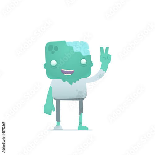 funny cartoon zombie