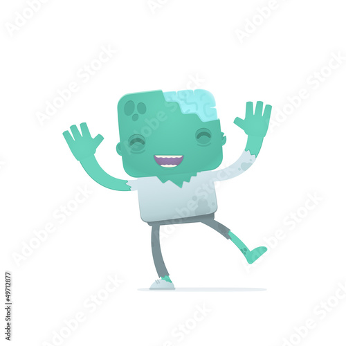 funny cartoon zombie