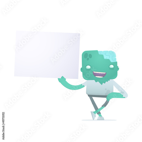 funny cartoon zombie