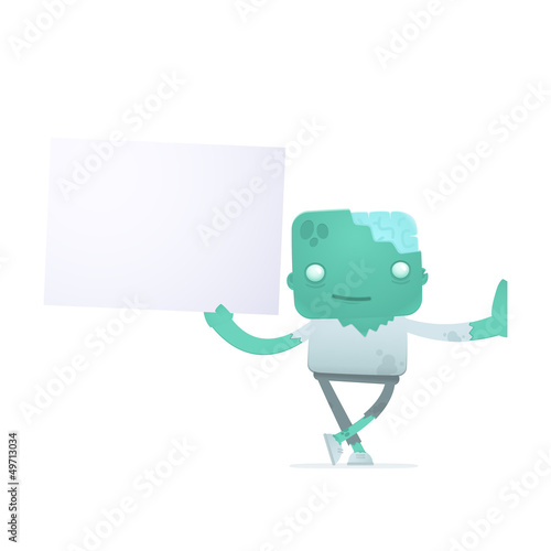 funny cartoon zombie