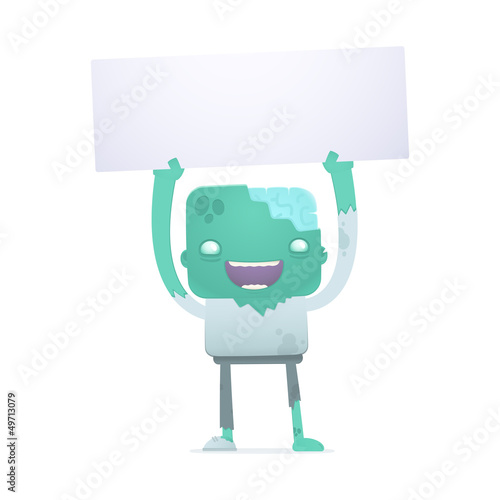 funny cartoon zombie