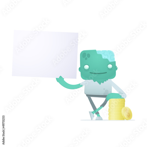 funny cartoon zombie