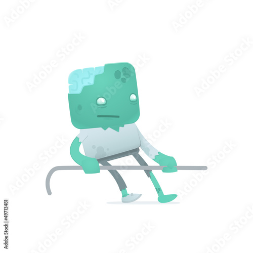funny cartoon zombie
