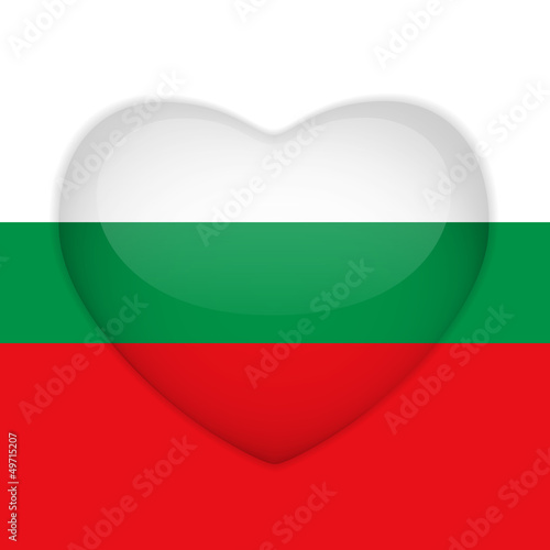 Free Download Bulgaria Flag Heart Glossy Button - GFXLoad