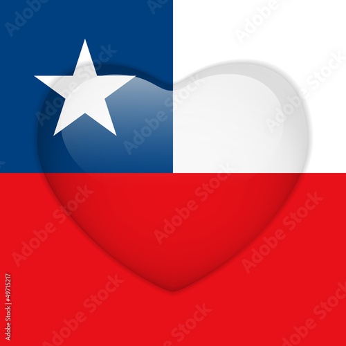Chile Flag Heart Glossy Button Free Download Chile Flag Heart Glossy Button - GFXLoad