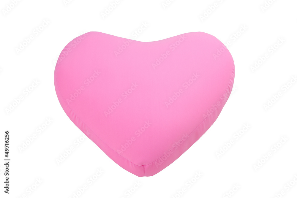 Heart pillow isolated on white background. Heart pillow isolated on white background.