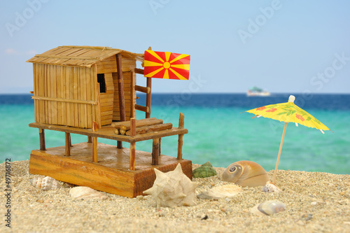 Fisherman house maquette from Dojran  Macedonia