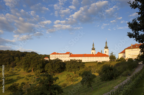 Canvas Print Strahov Monastery at sunrise, Prague, Czech Republic