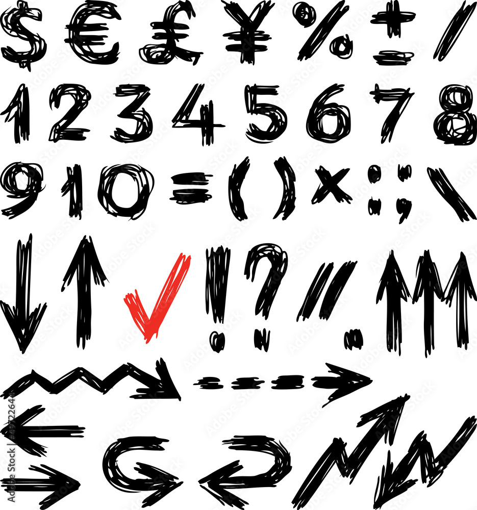 financial symbols financial symbols