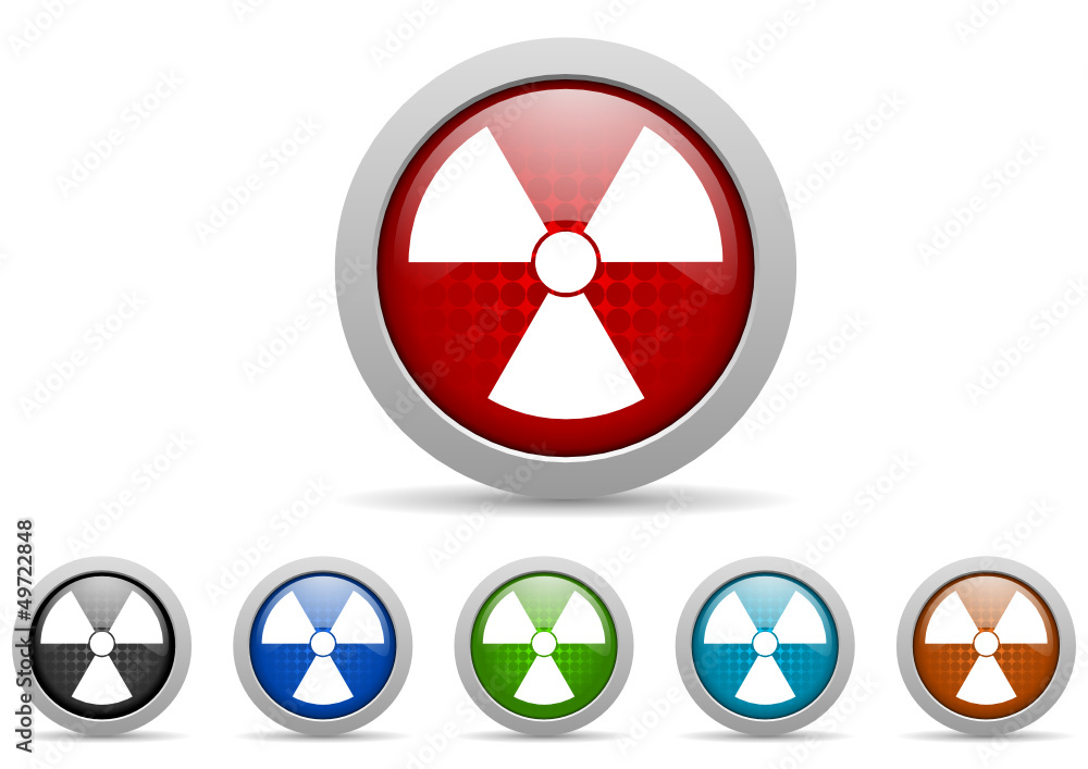 radiation vector icon set radiation vector icon set