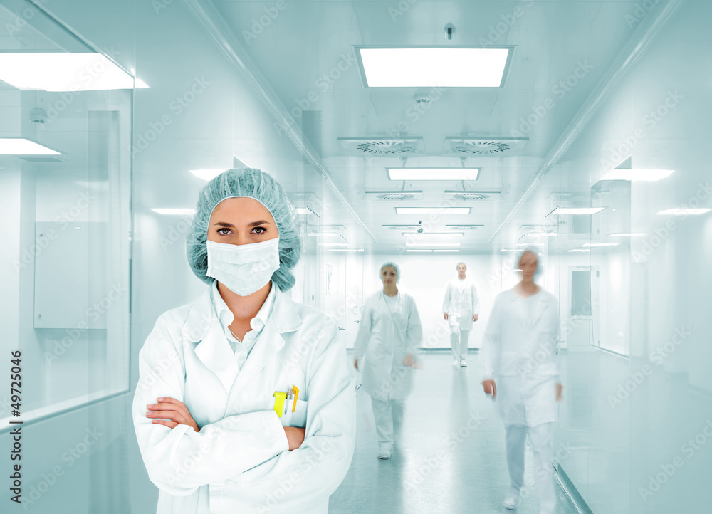 Fototapeta premium Empty background of modern factory environment