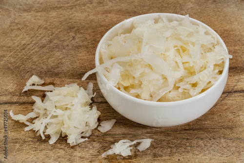 bowl of sauerkraut