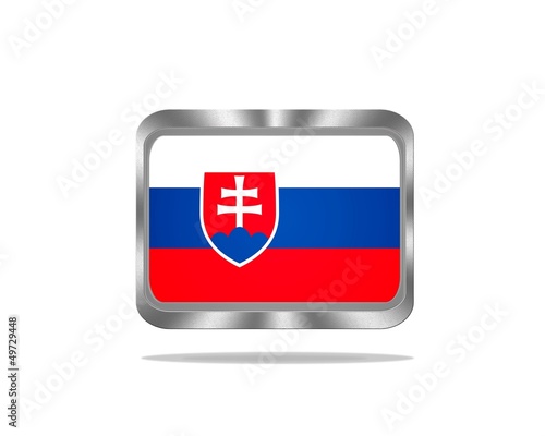 Free Download Metal Slovakia flag. - GFXLoad