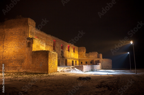 Old castle by night