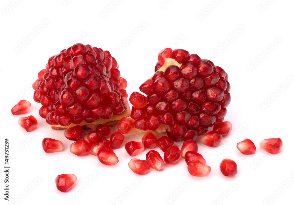 Ripe pomegranate piece