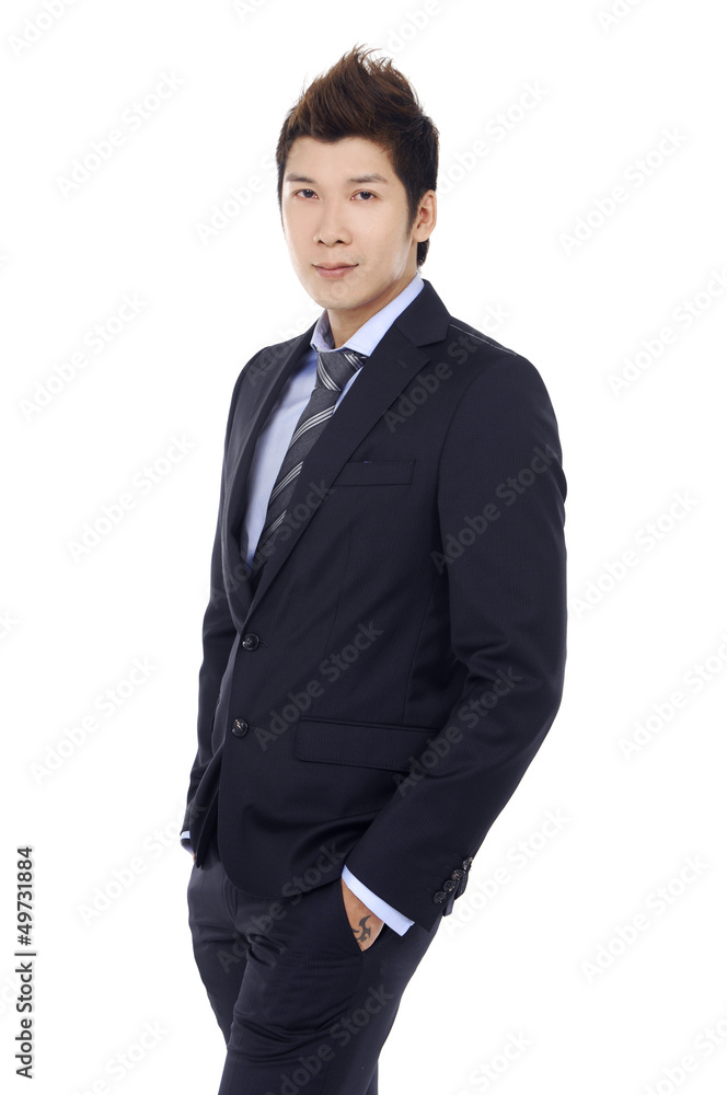 Full body young businessman. Vertical shot. Full body young businessman. Vertical shot.