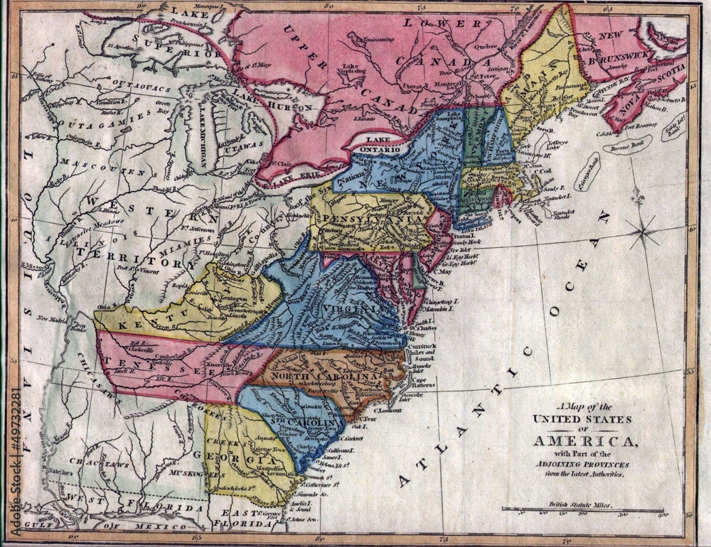 Obraz premium old map