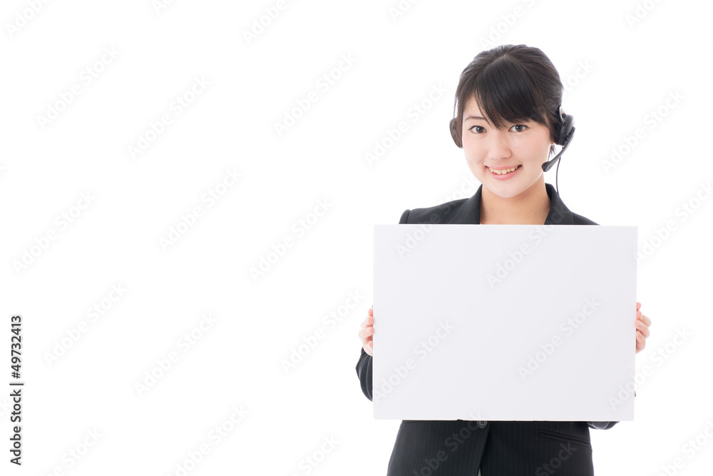 a young businesswoman with whiteboard a young businesswoman with whiteboard