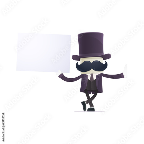 funny cartoon illusionist