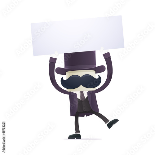 funny cartoon illusionist