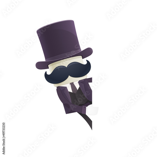 funny cartoon illusionist
