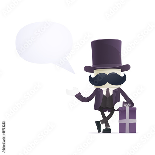 funny cartoon illusionist