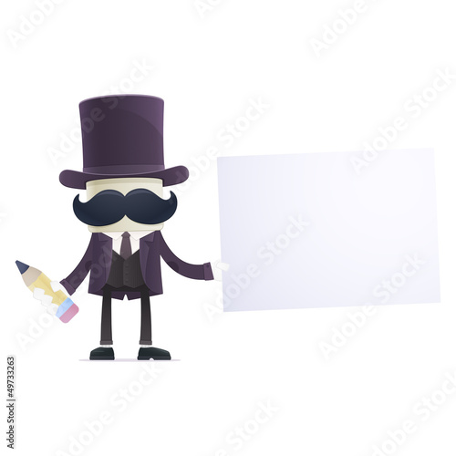 funny cartoon illusionist