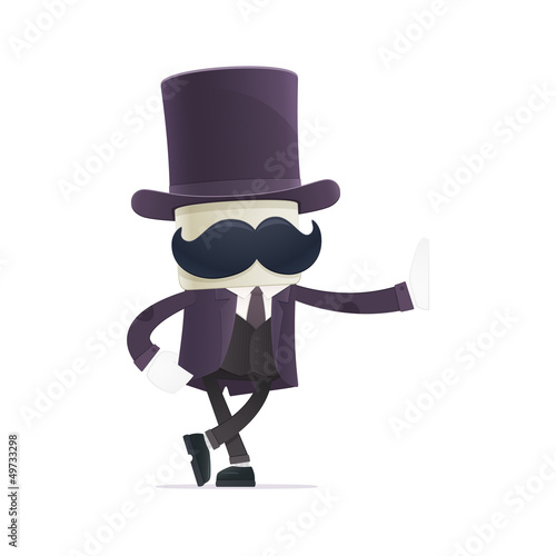 funny cartoon illusionist