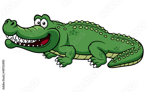 illustration of Cartoon crocodile vector
