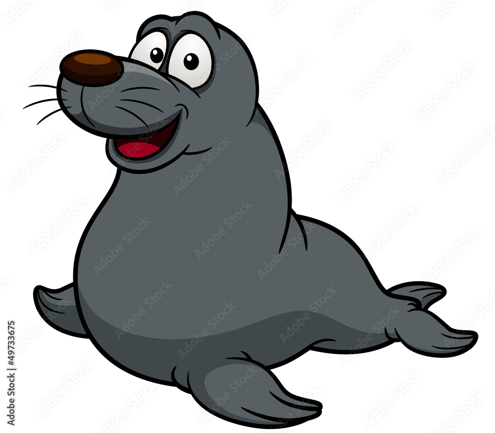 illustration of Cartoon seal illustration of Cartoon seal