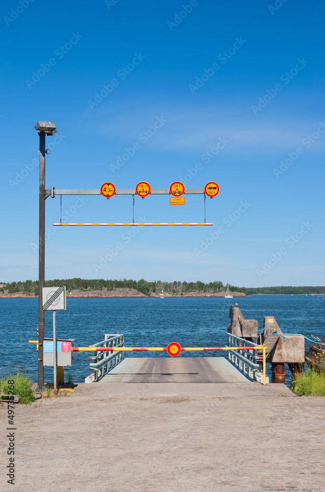 Ferry terminal on the Suomenlinna island, Finland