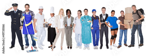Canvastavla Group of people representing diverse professions