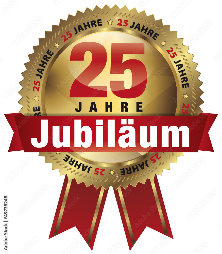 25 Jahre Jubiläum Stock Vector Adobe Stock